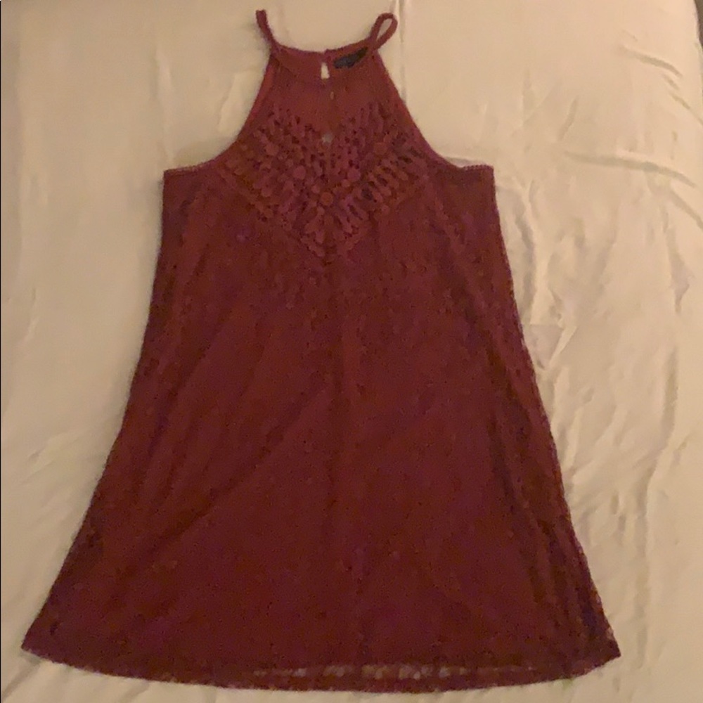 Macy’s Casual BeBop Lace Dress w/ Crochet Neck